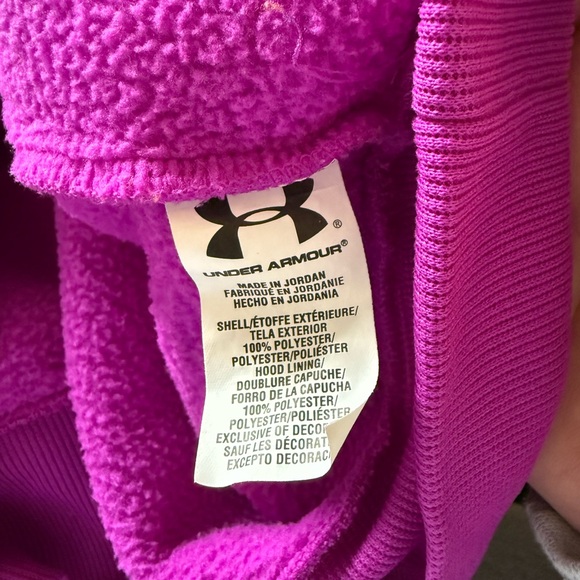 Under Armour fuchsia hoodie cold gear storm women’s size XL - Picture 6 of 6